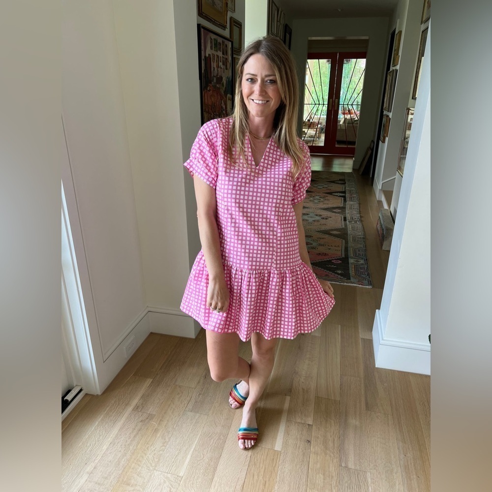 Brooke Wright Lucy Dress Size XL Color Pink White